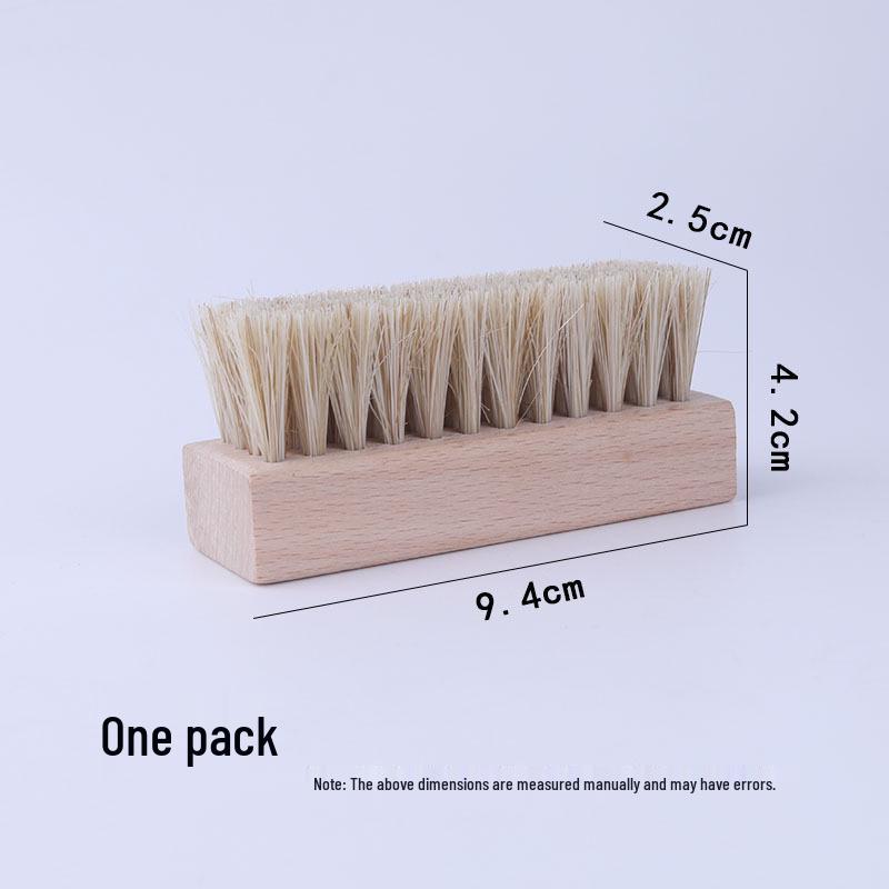 Beech Wood Horsehair Shoe Brush for Leather and Suede - Available in Large and Small Sizes
