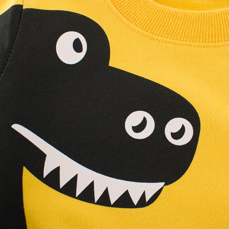 Korean Style Dinosaur Cartoon Children's Sweatshirts - Spring 2024 New Arrivals