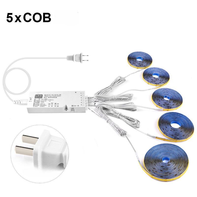 12V COB Parallel Set Wide Display Cabinet Wine Cabinet Decoration Soft Light Strip