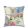 Green 18 Tropical Plant Pillow Case Cotton Linen Sofa Cushion Decorative Cover