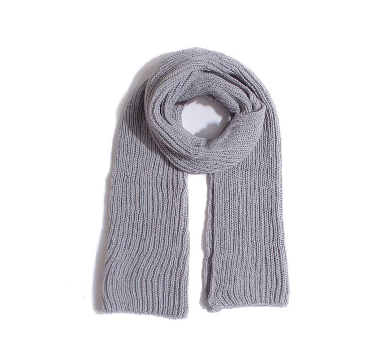 Autumn and winter new acrylic solid color wool scarf men's and women's couple extended wool scarf shawl