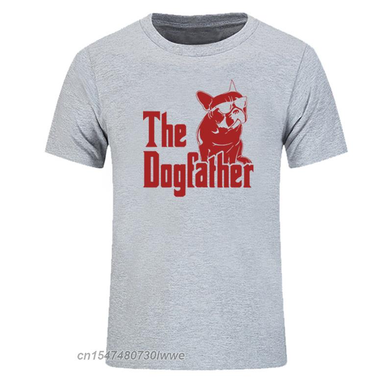 The Dogfather Dog Dad French Bulldog Funny T Shirts Unisex Cotton Harajuku Vintage Tops Tees Tops Eu Size
