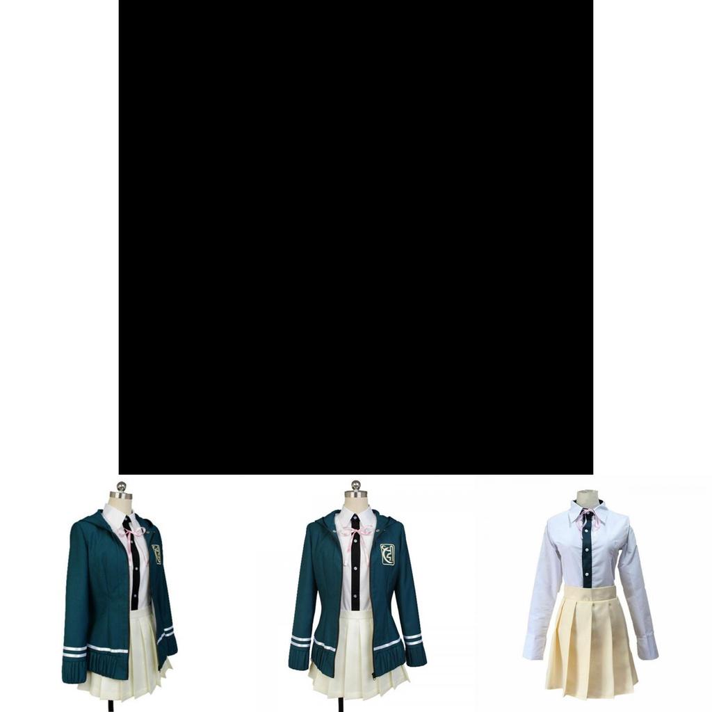 Danganronpa Chiaki Nanami Halloween Kostüm Set Mit Stilvoller Jacke Hemd Und Rock