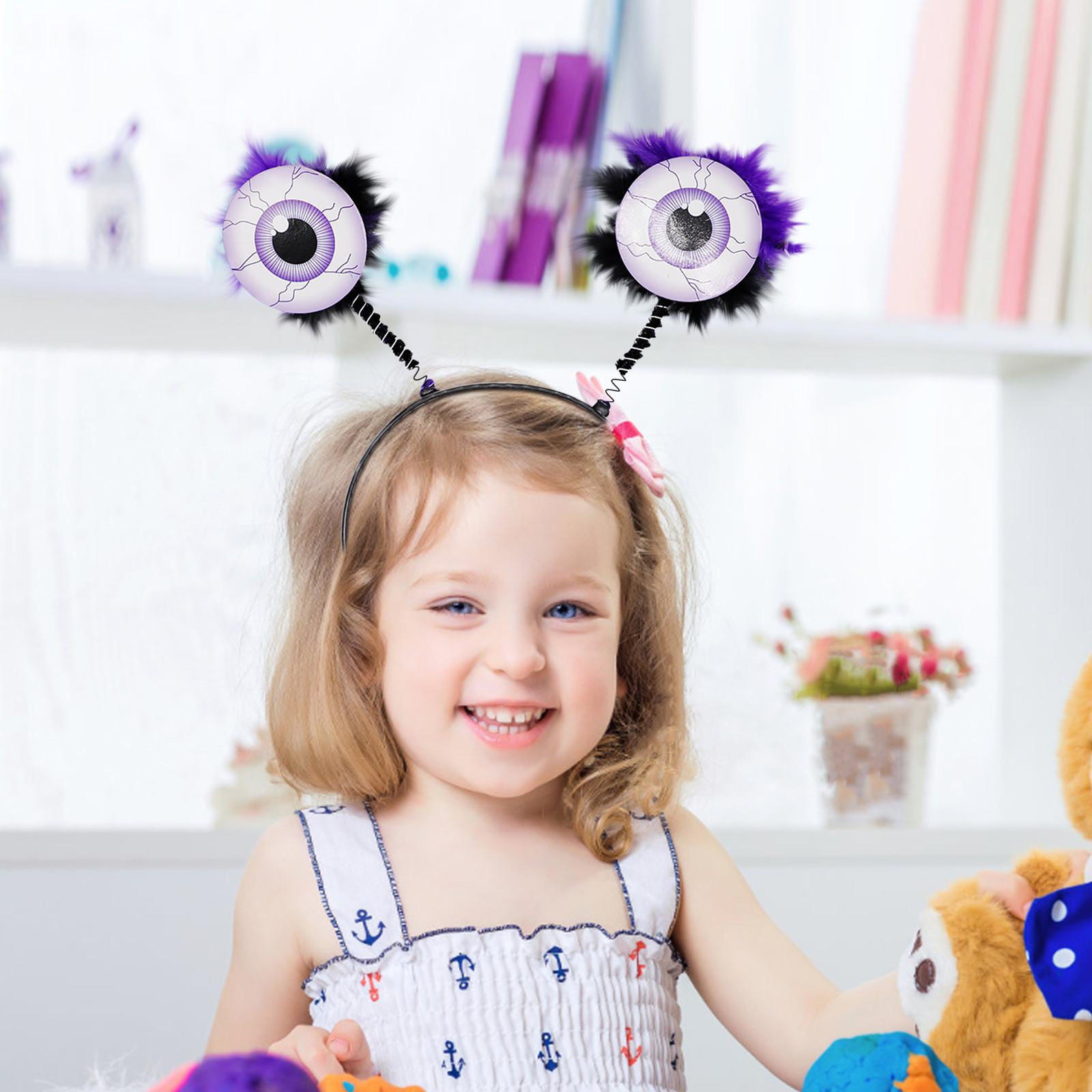 

Страшный Хэллоуин Кровавый глаз Головная повязка Ручной работы Пушистый обруч для волос Глазное яблоко Головной убор День рождения Косплей Головной убор Костюм Косплей Волосы One Size фиолетовый