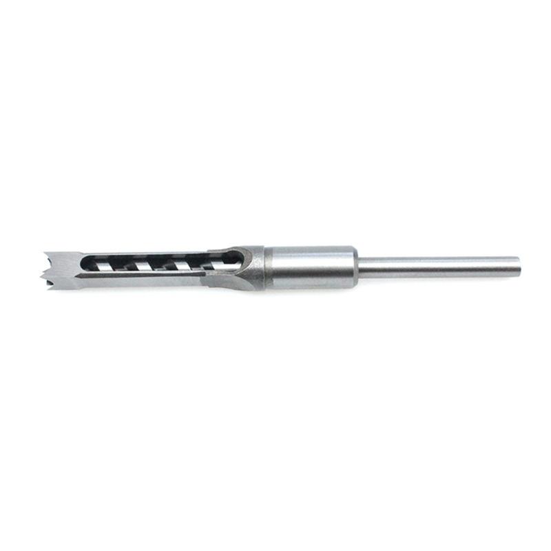 Square Hole Mortise Chisel Drill Bit Tools 6.4 mm/8mm/9.5mm/12.7mm/14mm/16mm Round Strong Square Hole Drill Bit