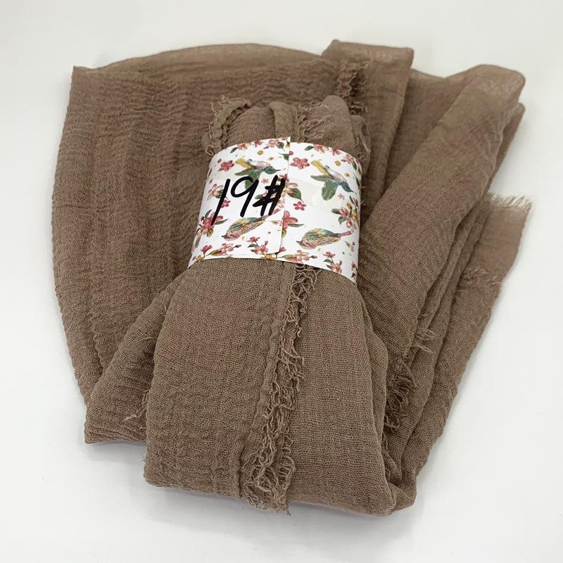Women Cotton Scarf New Summer Girls Solid Color Sunscreen Thin Scarves Soft Shawl Foulard Viscose Spring Lady Wrap Shawls