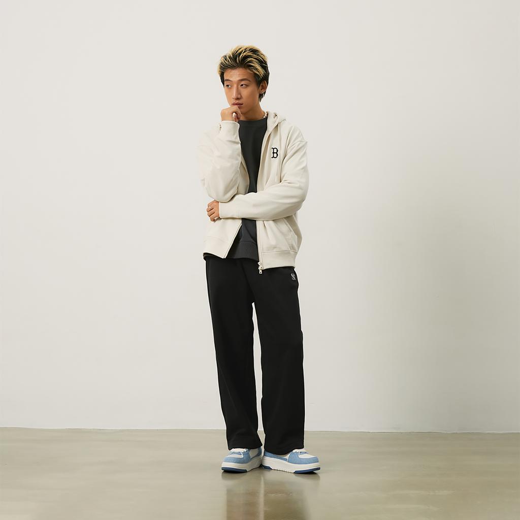 New MLB Basic Collection Basic Boston Red Sox 24FW Sweatshirt Unisex Cream 3ATRB0144-43CRD