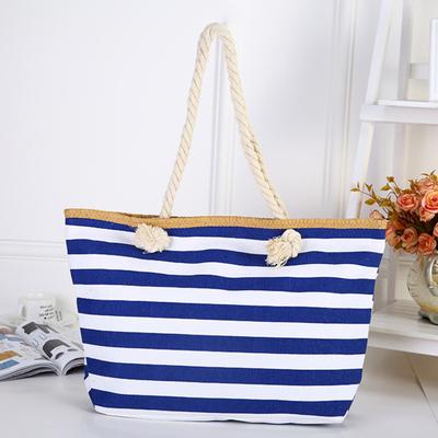 Tolle Strandtasche, gestreift, wiederverwendbar, vielseitig einsetzbar