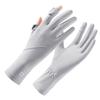 Sun Protection Gloves UV Proof Thin Summer Anti Slip Breathable Sunshade Driving and Riding Touch Screen Ice Silk Gloves for Men and Women