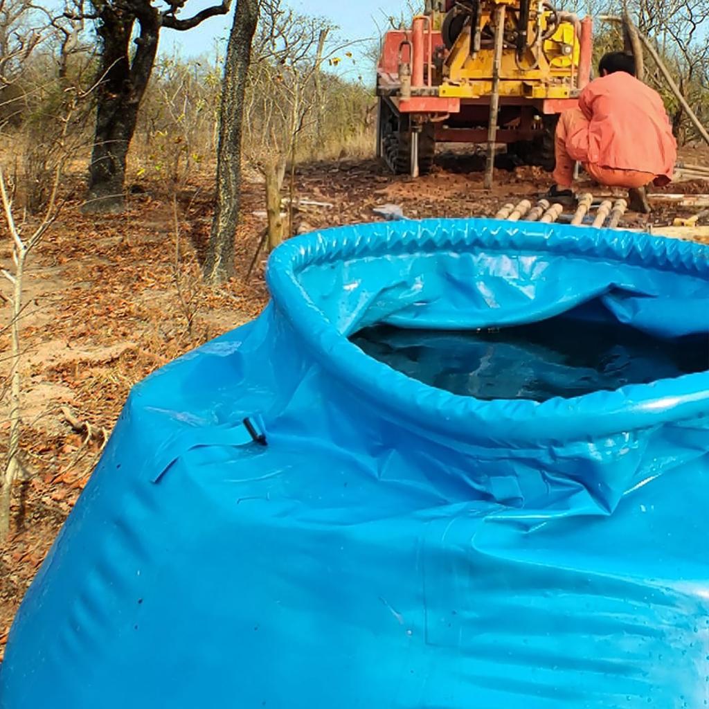 LTCANOPY 1000L Large Capacity Foldable Water Portable Light Water Tank for Outdoor Water Storage Tank Can Be Used As Remote Farmland Camping Water