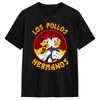 Los Pollos HerUnisexos Unisex T Shirts Hipster Tees Short Sleeve Crewneck TShirt Cotton Gift Idea Tops