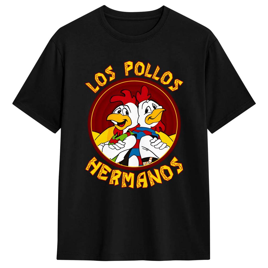 Los Pollos HerUnisexos Unisex T Shirts Hipster Tees Short Sleeve Crewneck TShirt Cotton Gift Idea Tops