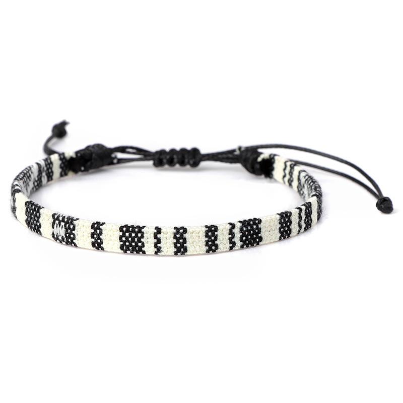 Bohemian Handmade Couple Bracelets Men Charms Weave Adjustable Bracelets for Women Friendship Summer Beach Surfing Boho Jewelry