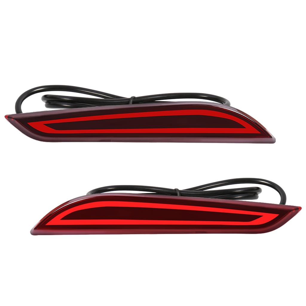 LED Reverse Brake Lamp For Chevrolet Cruze 2017 2018 Rear Bumper Reflector Light Dynamic Turn Signal  Warning Lamp Waterproof