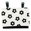 Jewelry Shop M Portable Clip Pocket Pouch for Elementary School Girls and Simple Pocket Made In White with Flower and Daisy Motifs Children, Pouch,