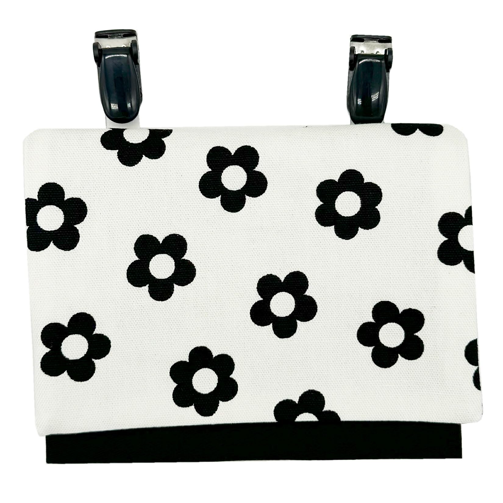 

Jewelry Shop M Portable Clip Pocket Pouch for Elementary School Girls and Simple Pocket Made in White with Flower and Daisy Motifs Children, Pouch,