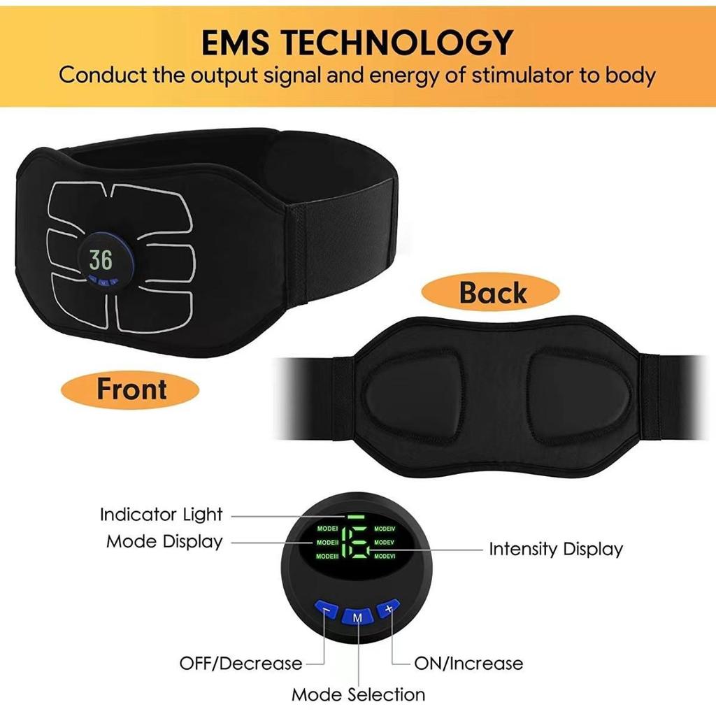 EMS Abdominal Fitness Belt - Pulse Massage & Muscle Toning Patch