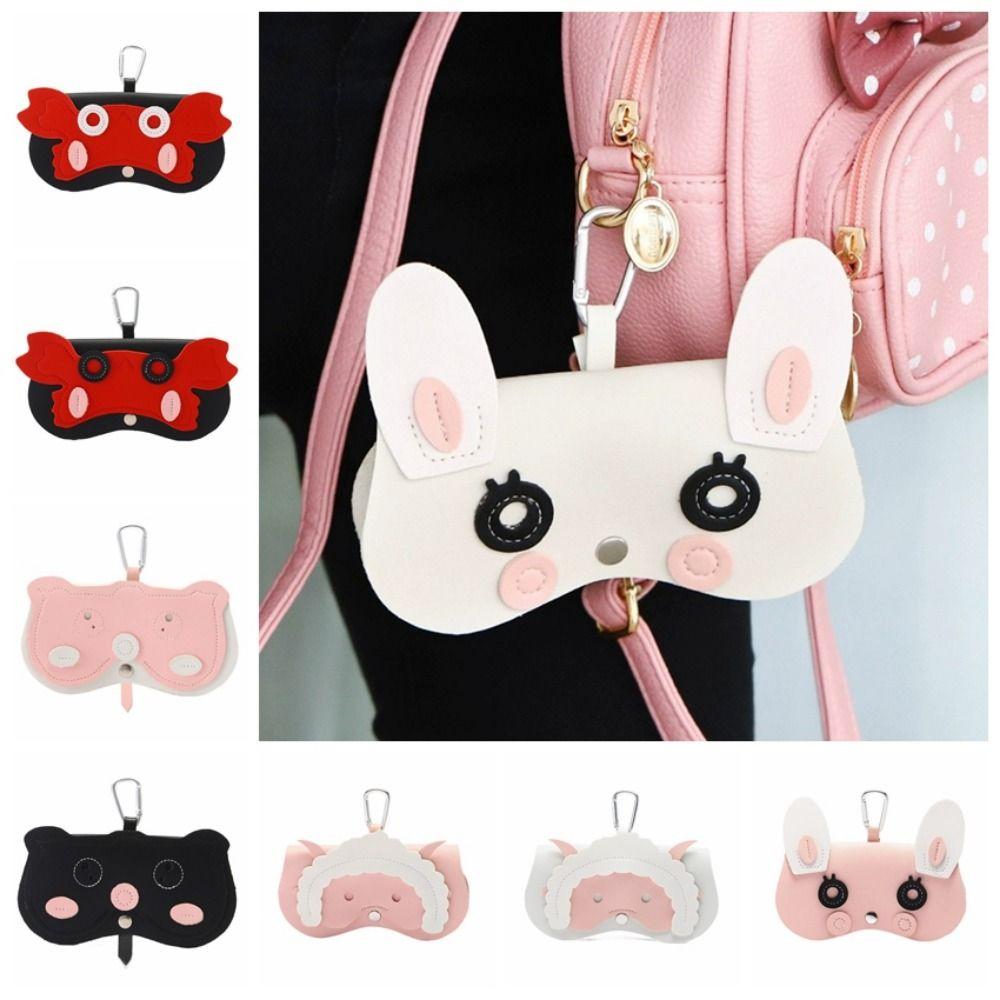 

Футляр для очков Animal Sun Glasses Box PU Leather Eyeglasses Case Ins Glasses Case Home white eye crab