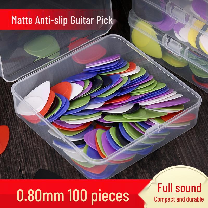 100-Piece Anti-slip Bakelite Guitar & Ukulele Picks with Box