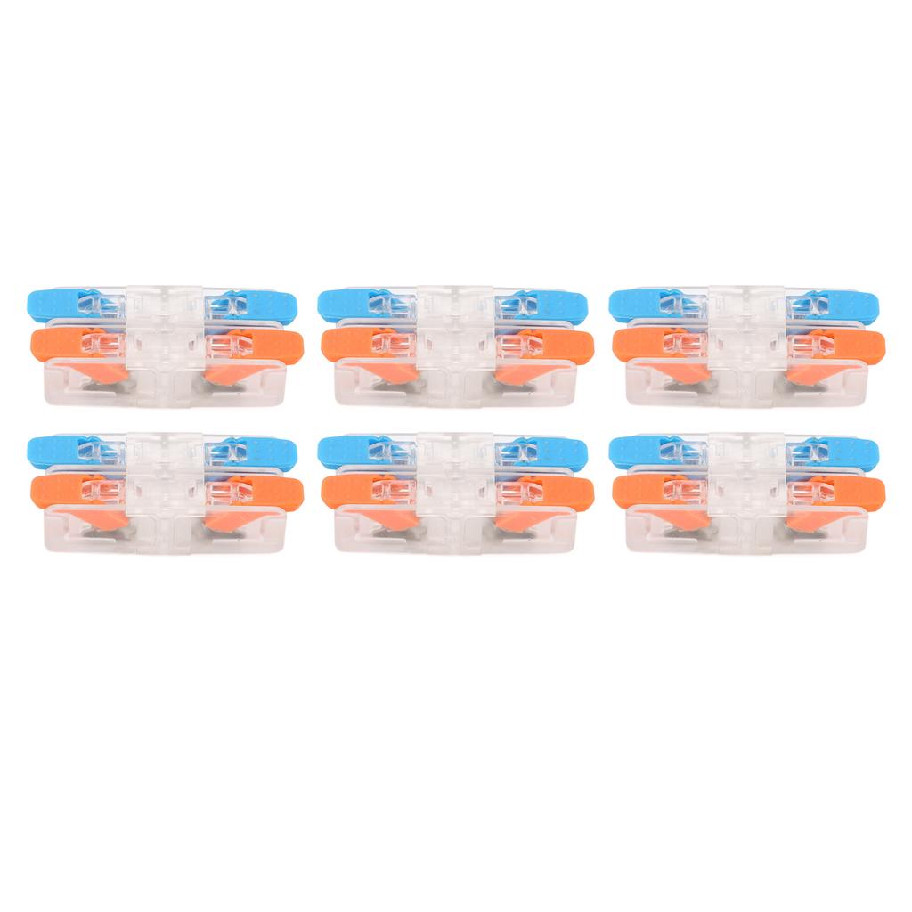 10 PCS Conductor Compact Connectors 2 In 2 Out Lever Wire Splices Electrical Connectors 41A 450V