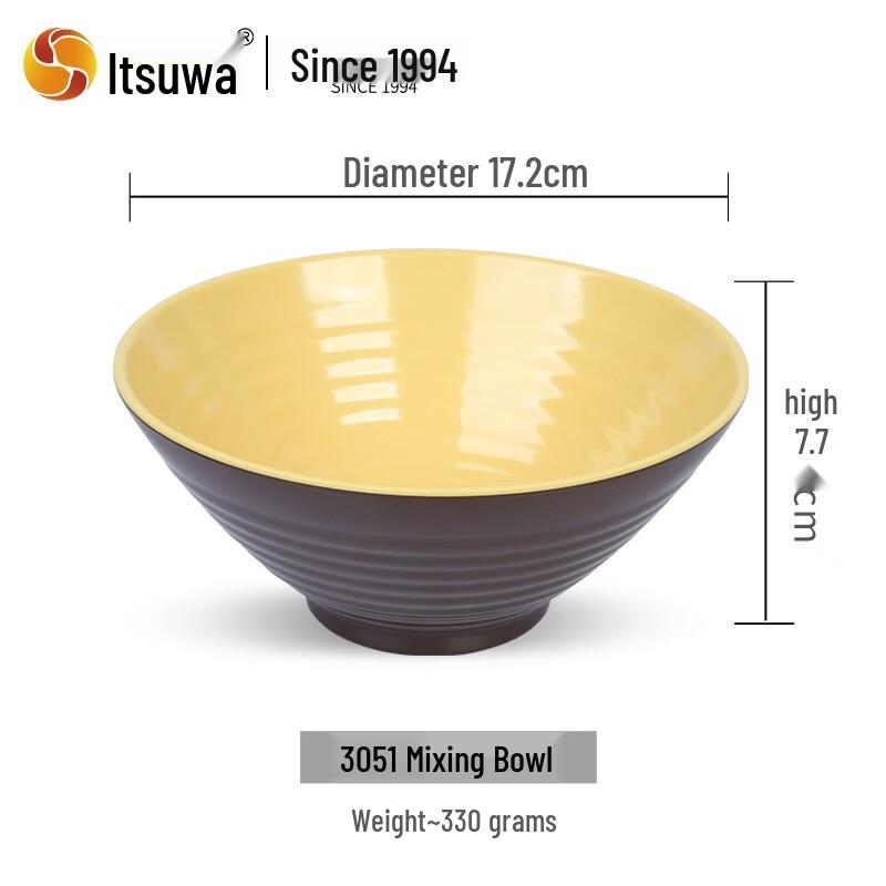 

WUHE A5 Food Grade Melamine Noodle Bowl - Model 3051 (Set of 2)