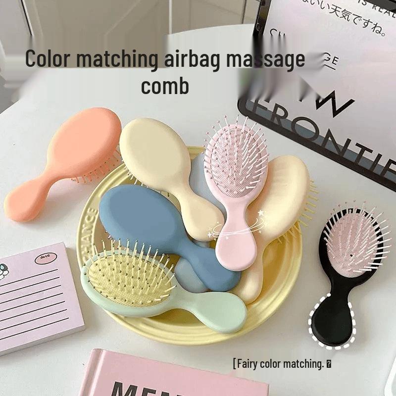 Macaron Massage Luftpolsterkamm - Tragbarer Haarkamm für Reisen & Zuhause