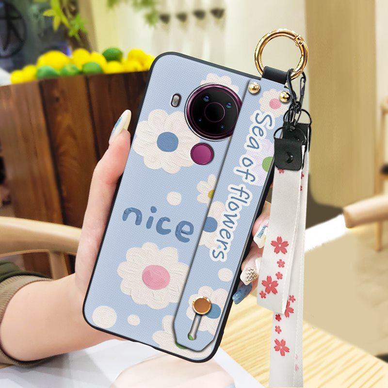 Anti-dust Wristband Phone Case For Nokia 5.4 Lanyard Protective Dirt-resistant Ring Phone Holder Waterproof Durable