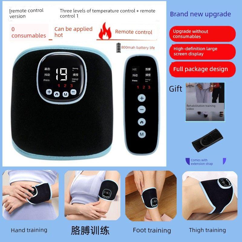 

Hand and Finger Stroke Rehabilitation Equipment, Arm, Hand, Foot, and Leg Function Muscle Low-Frequency Electric Massager [Upgraded Hot Compress] One Pack + Remote Control