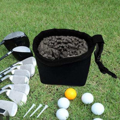 Kompaktes Golfball-Reinigungswerkzeug und Schläger-Scheuerbeutel für Reisen