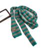 Black Grey Stripe Women Long Scarves Cotton Y2K Girl Scarf Fashion Thin Scarf  Fashion Streetwear