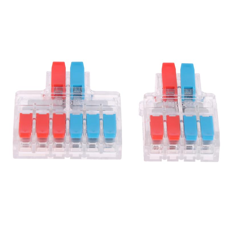 Quick Splitter 2 In 4/6 Out Wire Connector Universal Wiring Cable Connector Conductor Terminal Block High Quality