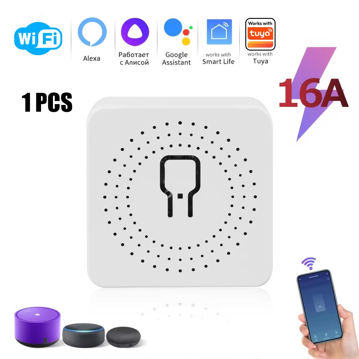 

Mini Smart Switch WiFi or Zigbee 3.0 Version 2-Way Control Home Automation App Remote Timing Support Tuya Alexa Google Assistant