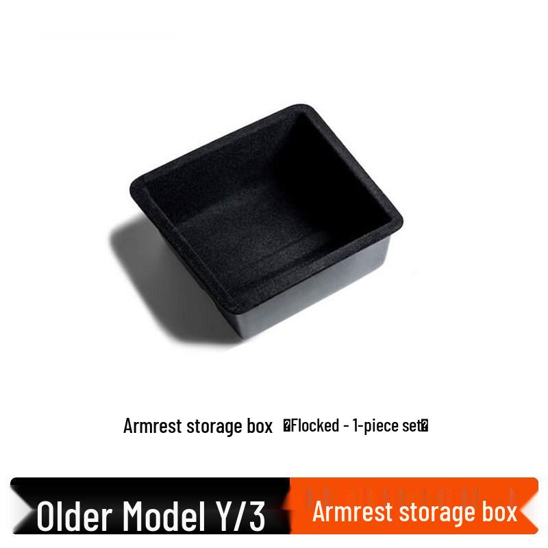 Transparent Armrest Storage Box for Tesla Model Y/3 Six-Seater Central Console