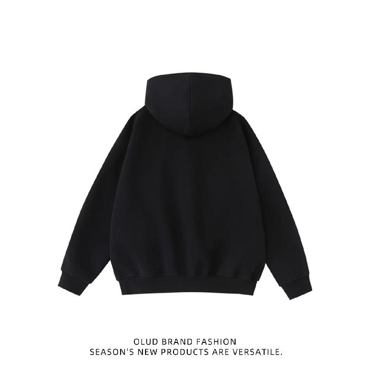 Men's Hooded Sweatshirt Heavy Loose Fit Men's Jacket Spring Autumn 2025 New American Style Top Men L