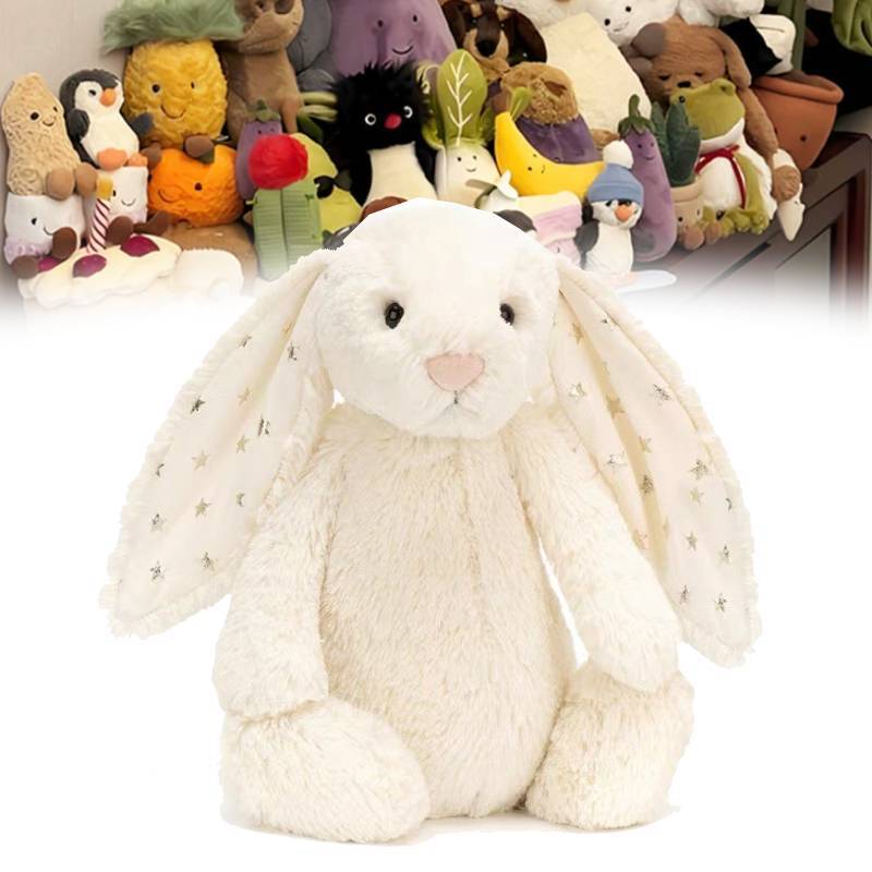 Jc Plush Rabbit Toy With Starry Ears For Kids Gift And Collection