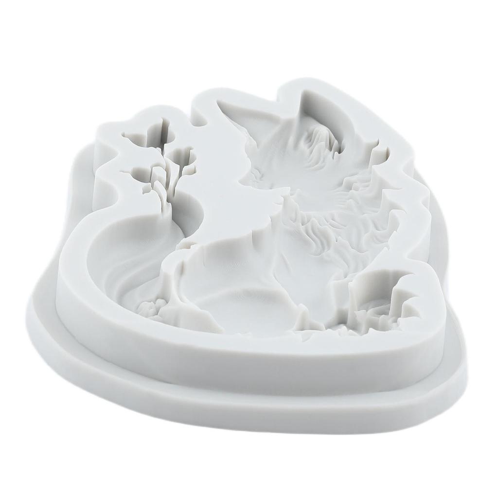 Animal Fox Silicone Molds Fox Fondant Mold Cake Decorating Tools Cupcake Topper Candy Chocolate Gumpaste Mold