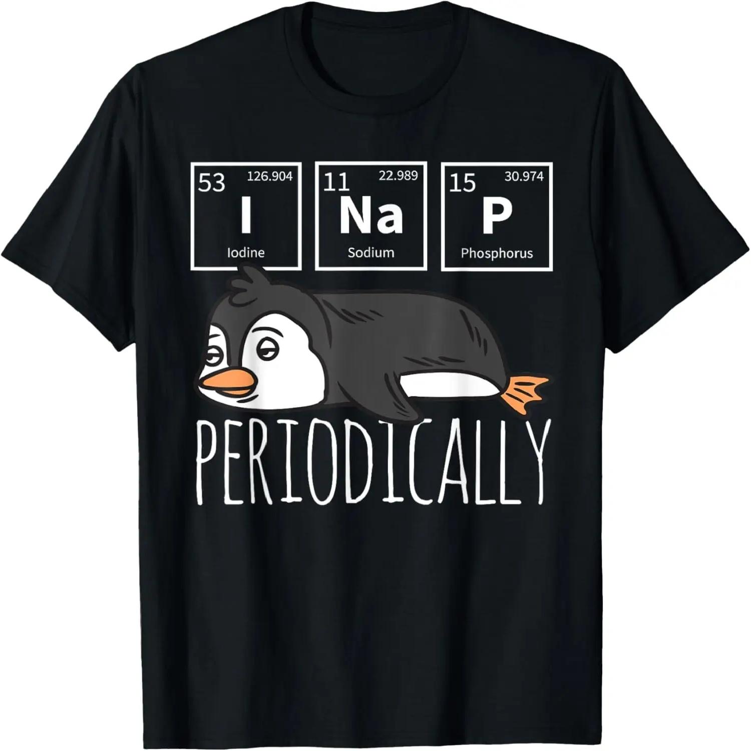 Funny Science I NAP Periodic Table Meme Meh Penguin Gift T-Shirt XXXXXL разноцветный