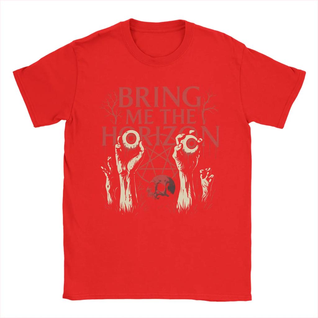 BMTH Bring Me The Horizon Metalcore TShirt Men Fashion Cotton Tee Shirt O Neck Short Sleeve T Shirts S4XLClothing