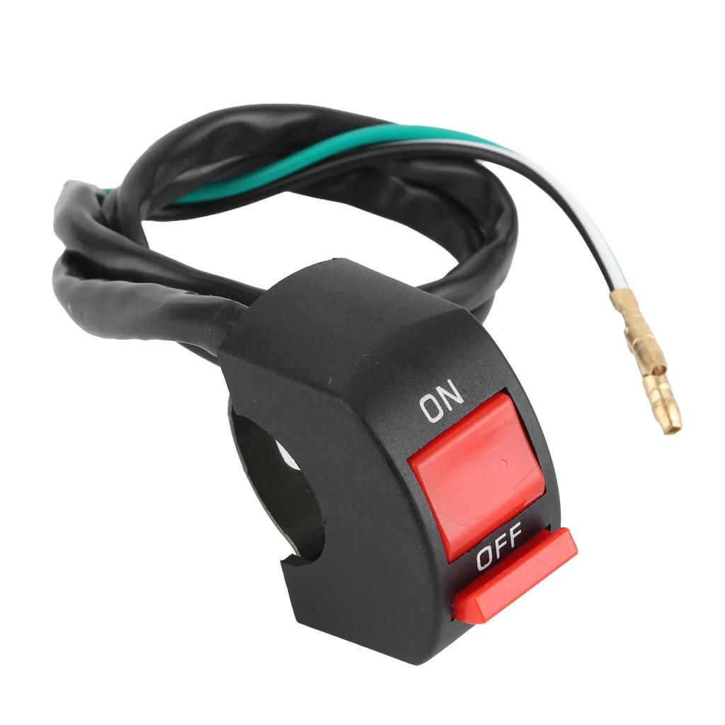 Universal Motorcycle LED Light Switch Handlebar Headlight Control On Off 22‑25mm