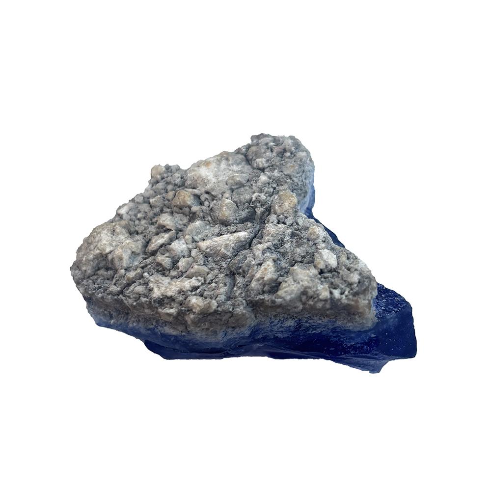 Lab-Created Blue Sapphire Loose Gemstone 307.85 Ct Rough Uncut Raw September Birthday Birthstone