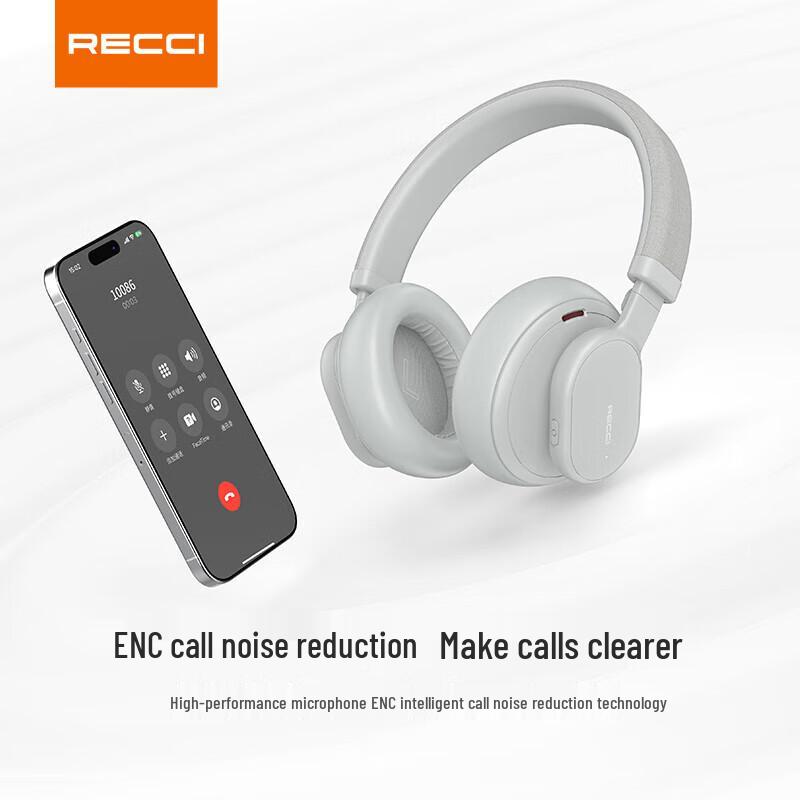 Recci REP-W93 ANC Noise-Cancelling Wireless Over-Ear Headphones