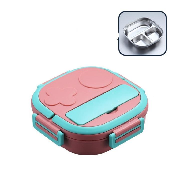 Elegant Two Level Lunch box with Seal Lid Unique Multi Layer Food Storage Box for Business Lunches and Outdoor Picnics розовый 1260₽