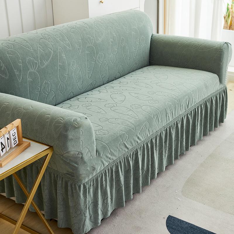 Thickened skirt jacquard sofa cover All-inclusive cover Full cover Sofa cover Universal non-slip and dust-proof sofa cover Clearance