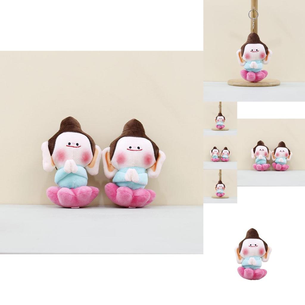 Adorable New Plush Lotus Buddha Keychain Doll Soft Toy With Unique Design And Colors