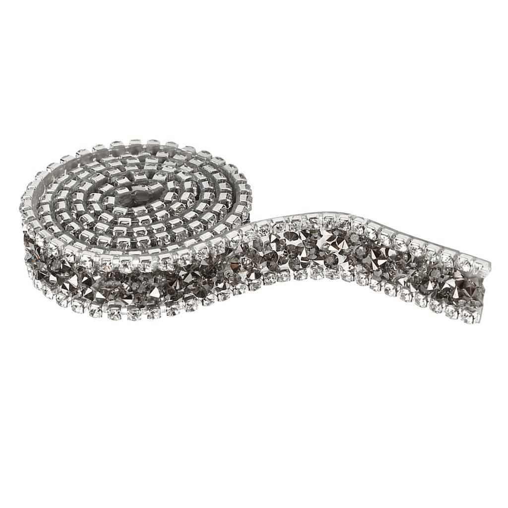 1yard 15mm Diamond Mesh Wrap Roll Sparkle Crystal Rhinestone Ribbon Decoration