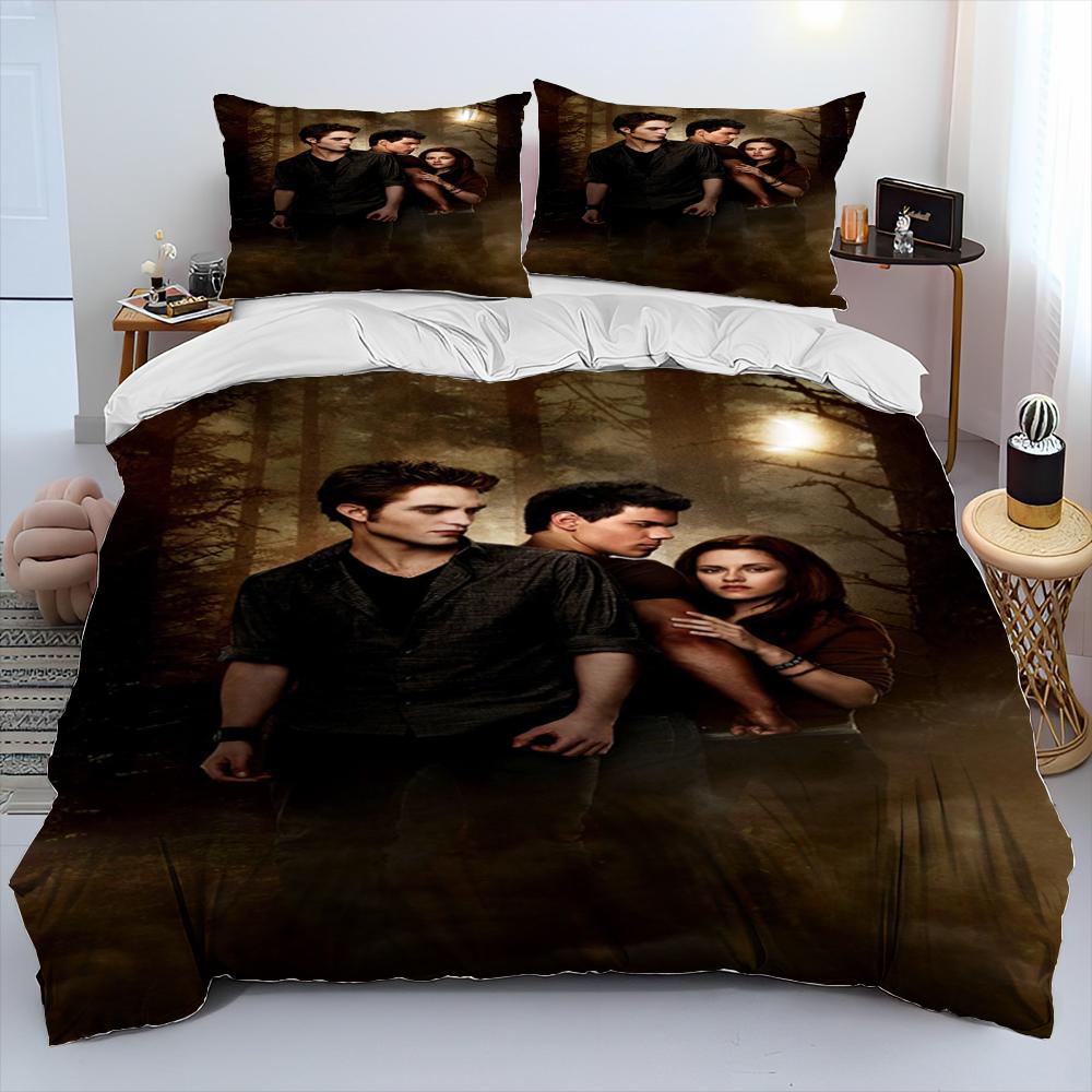 Comforter 3D The Twilight Saga Hd Printed Comforter Bedding Set Bed Set King Queen Size Bedding Set Kid