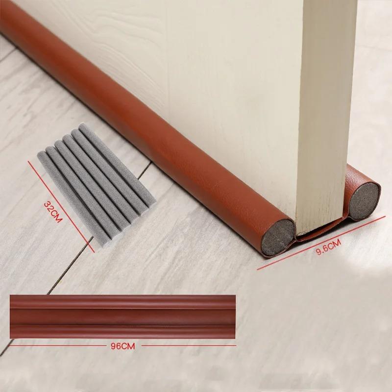1PC Flexible Soundproof Under Door Draft Stopper Door Bottom Seal Strip Thicker Anti-Cold Gap Blocker Sealing Weather Strip