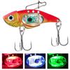 Underwater Led Lighed Vibration Sinking Lure Saltwater Jigging Led Flashing Light Squid Bait Lure Fishfinder