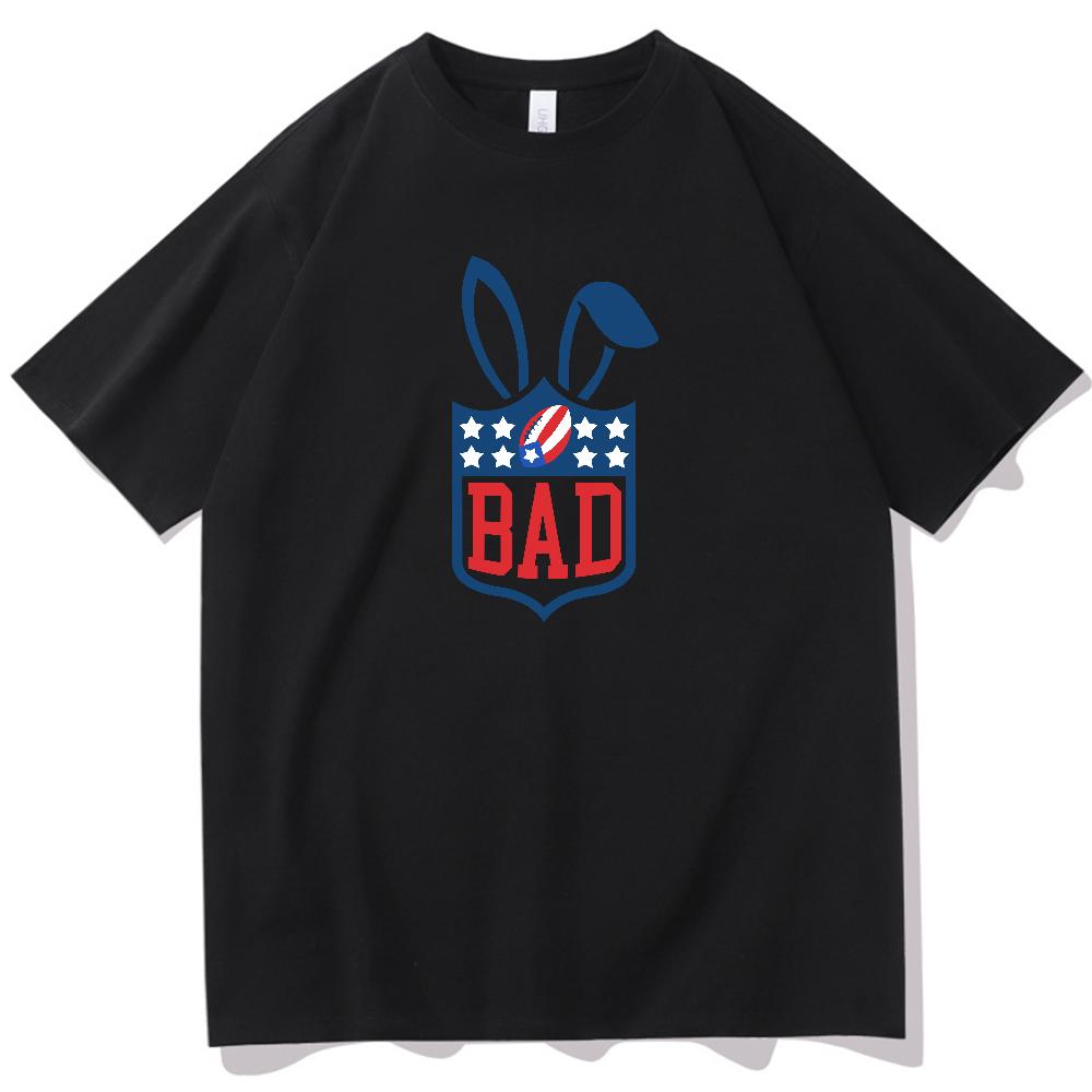 2026 Bad Bunny Super Bowl Stampata 100% Cotone Maglietta Estiva Uomo e Donna Abbigliamento Moda Casual Maglietta Oversize Regalo per Fan