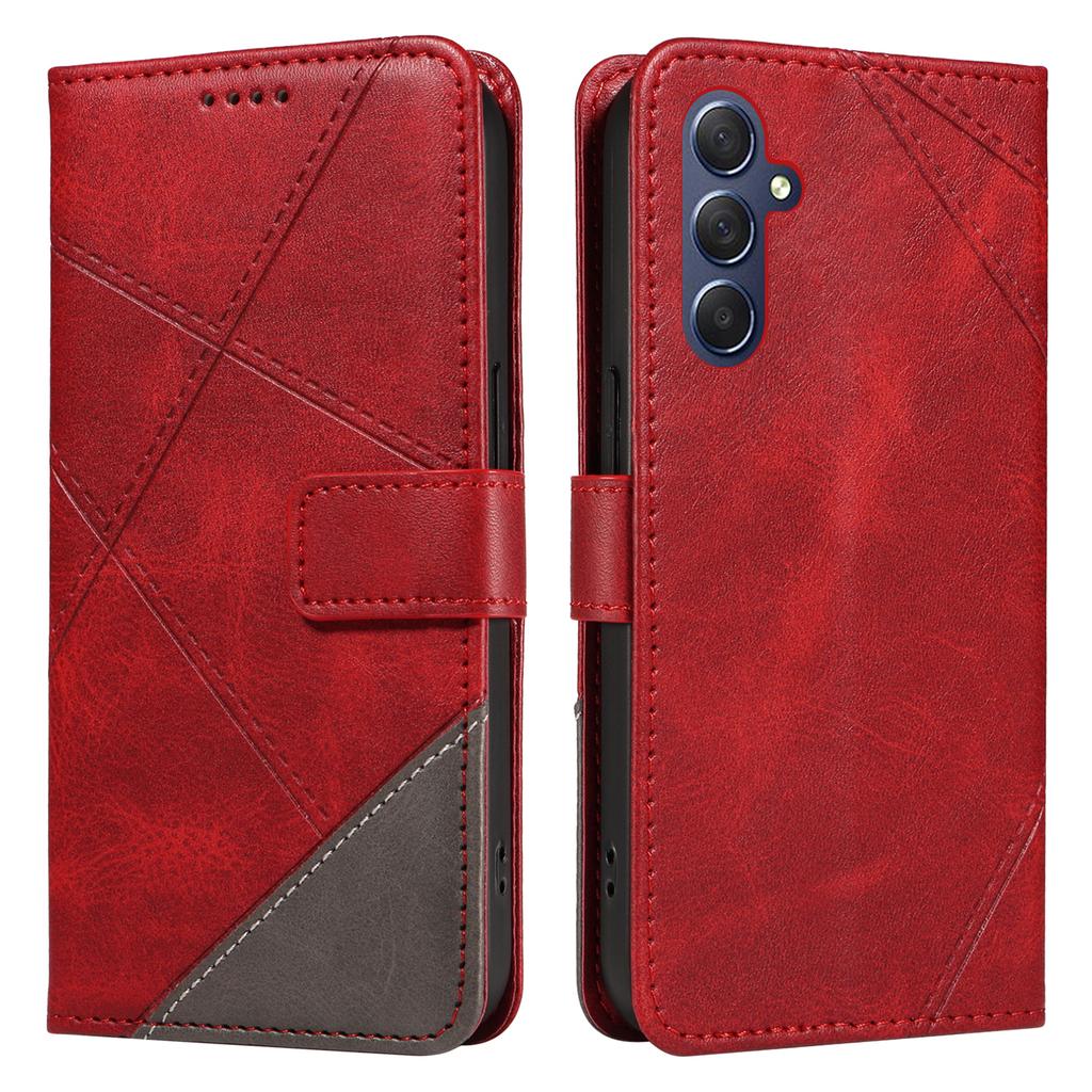 For Samsung Galaxy A15 5G Case Flip Geometric Line Leather Phone Cover